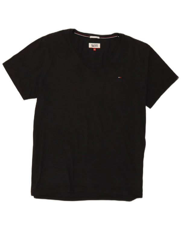 Tommy Hilfiger Ανδρικό T-Shirt Hilfiger Denim Top 2XL Μαύρο βαμβακερό