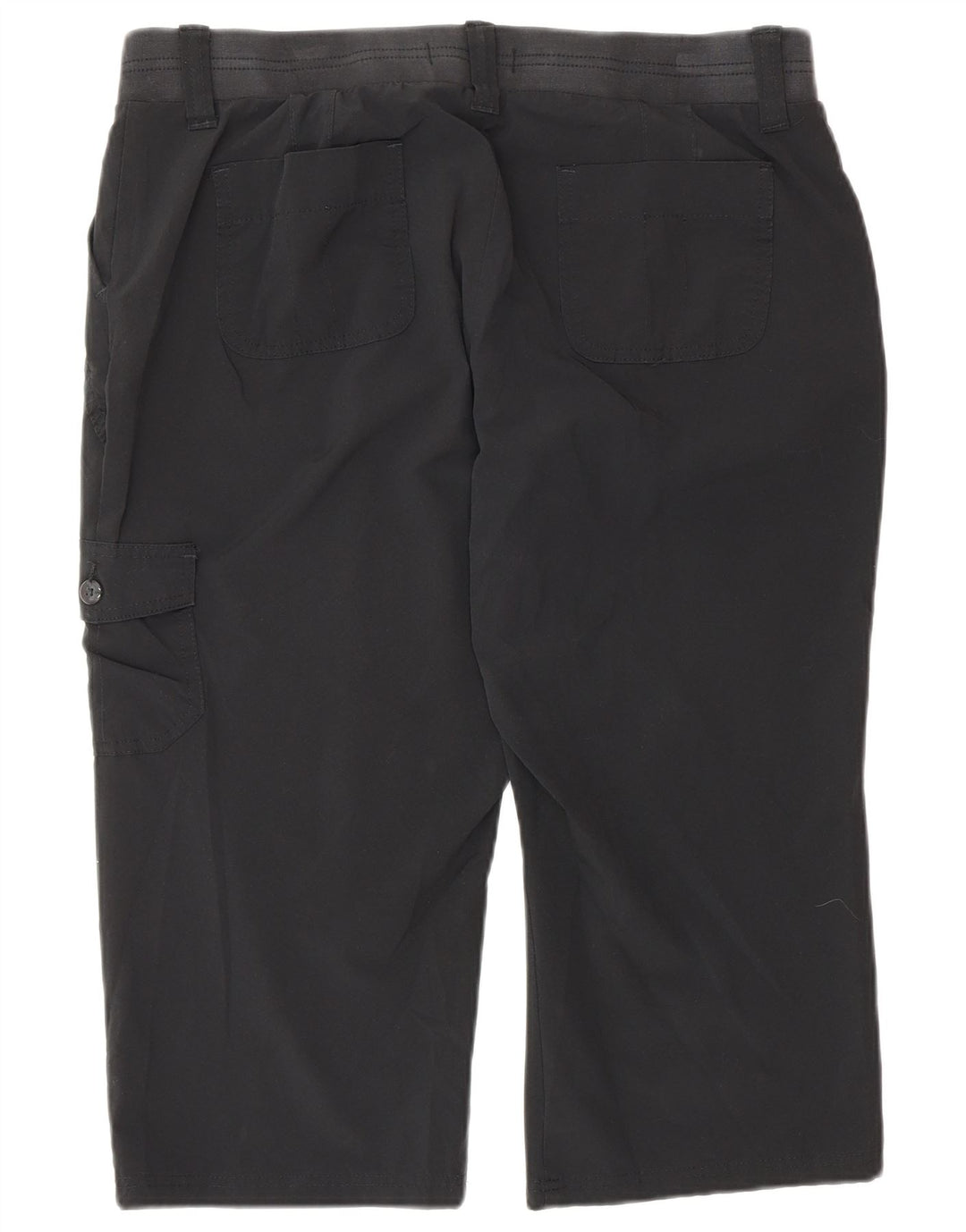 Lee Womens Raiders Cargo Capri Παντελόνι US 16 2XL W34 L20 Μαύρο Πολυεστέρας