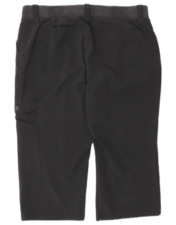 Lee Womens Raiders Cargo Capri Παντελόνι US 16 2XL W34 L20 Μαύρο Πολυεστέρας