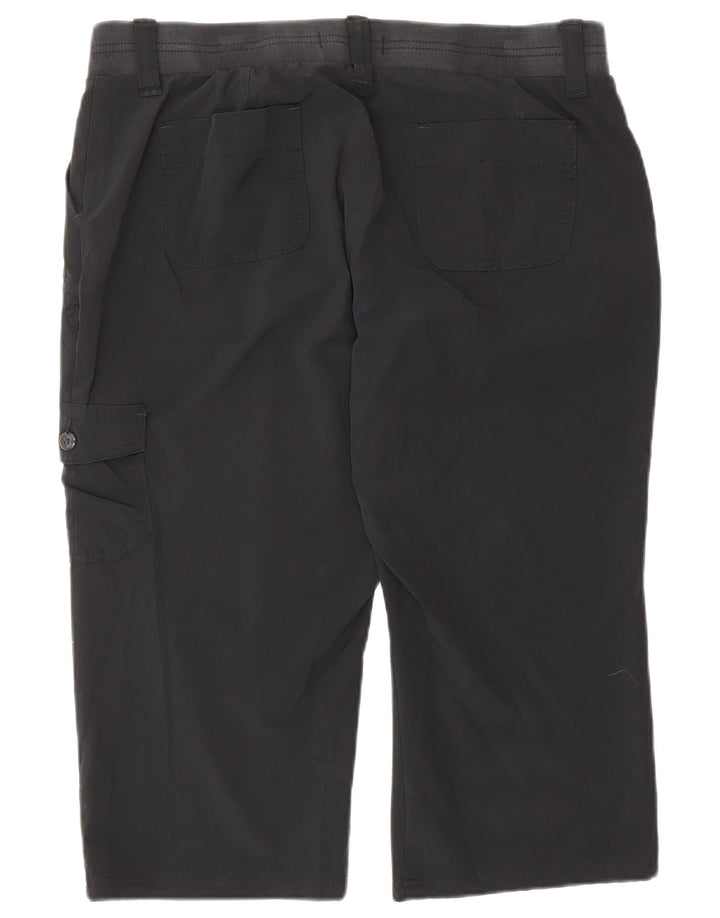 Lee Womens Raiders Cargo Capri Παντελόνι US 16 2XL W34 L20 Μαύρο Πολυεστέρας
