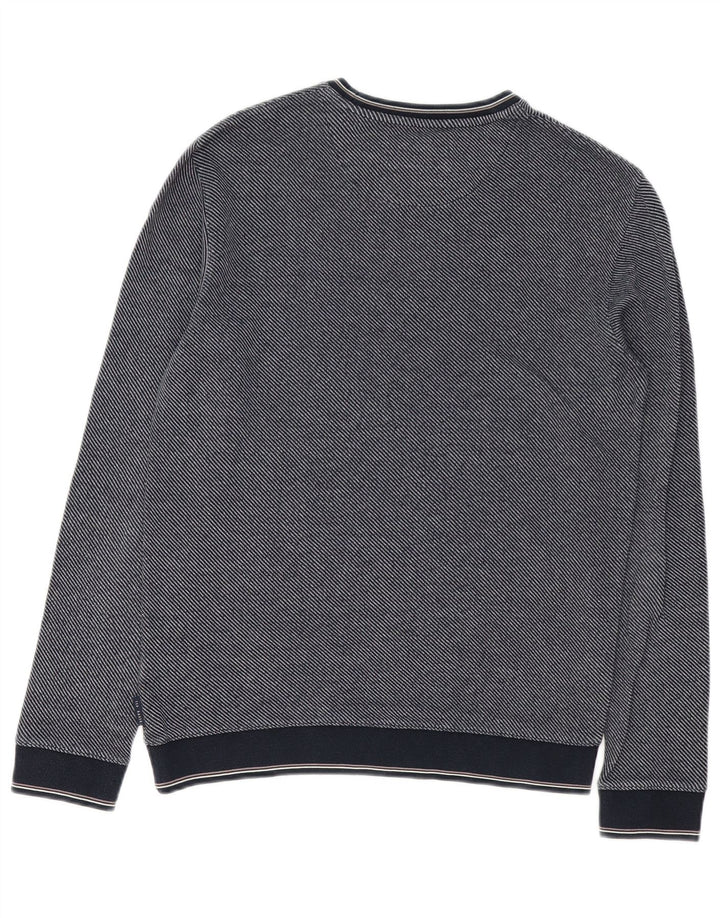 Ανδρικό φούτερ Ted Baker Jumper Size 2 Small Navy Blue από βαμβάκι
