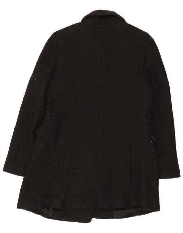 Zara Γυναικείο Παλτό UK 14 Large Μαύρο