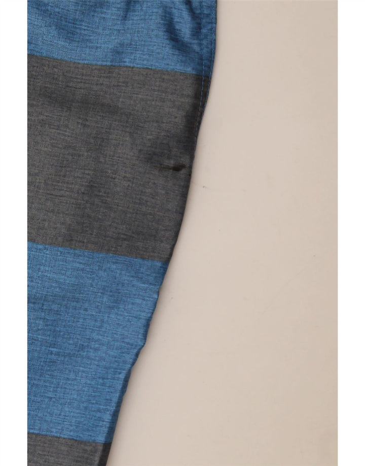 Ανδρικό σορτς Chino Hurley W33 με μεσαίο μπλε ριγέ πολυεστέρα