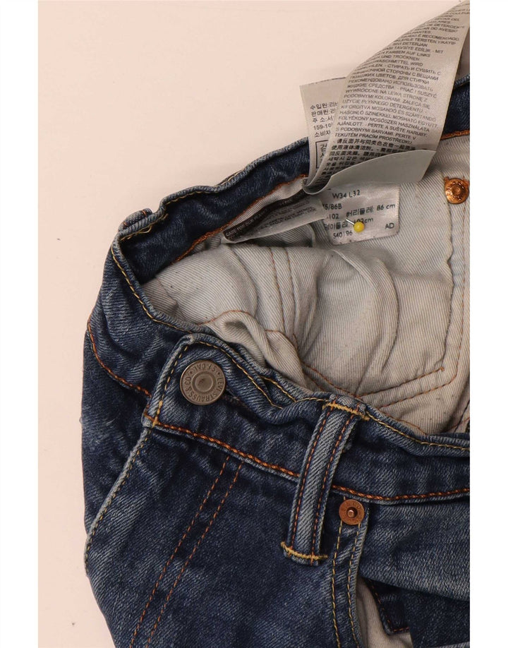 Ανδρικό τζιν Levi's Slim W34 L32 Μπλε βαμβακερό