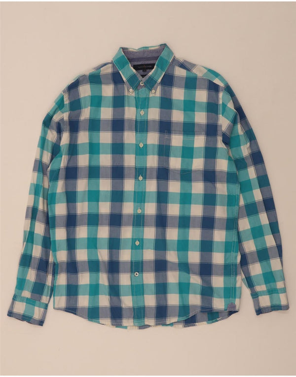 Tommy Hilfiger Ανδρικό πουκάμισο Vintage Fit Large Blue Check Cotton