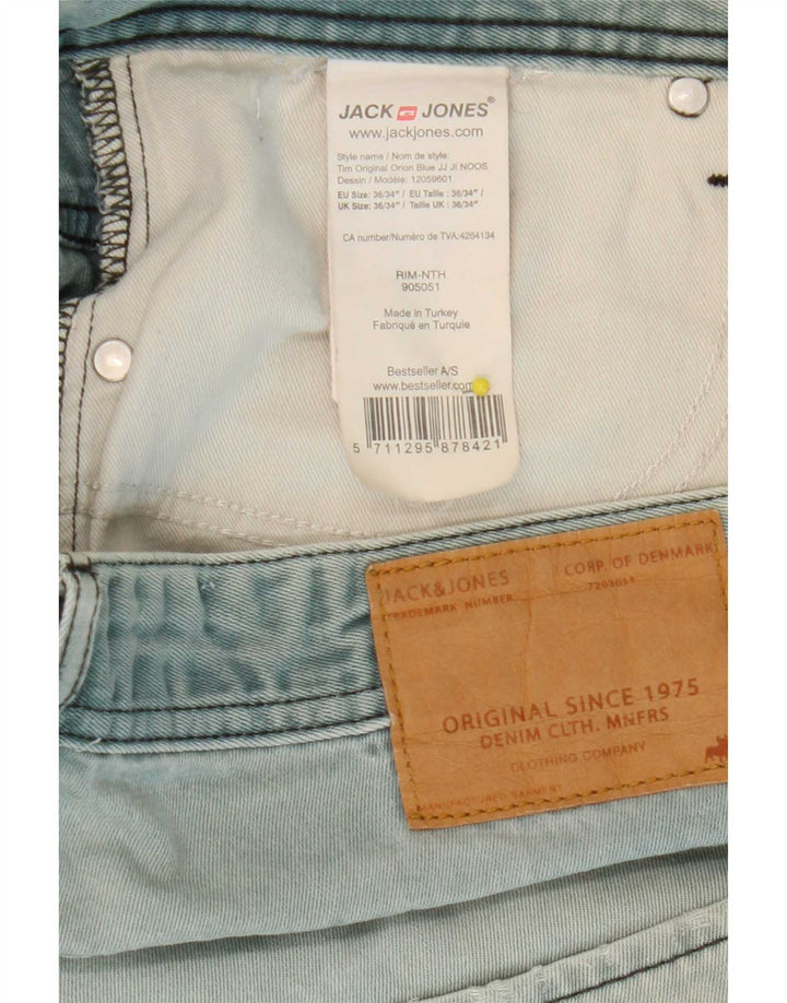 Jack & Jones Ανδρικό Tim Slim Jeans W36 L34 Μπλε βαμβακερό