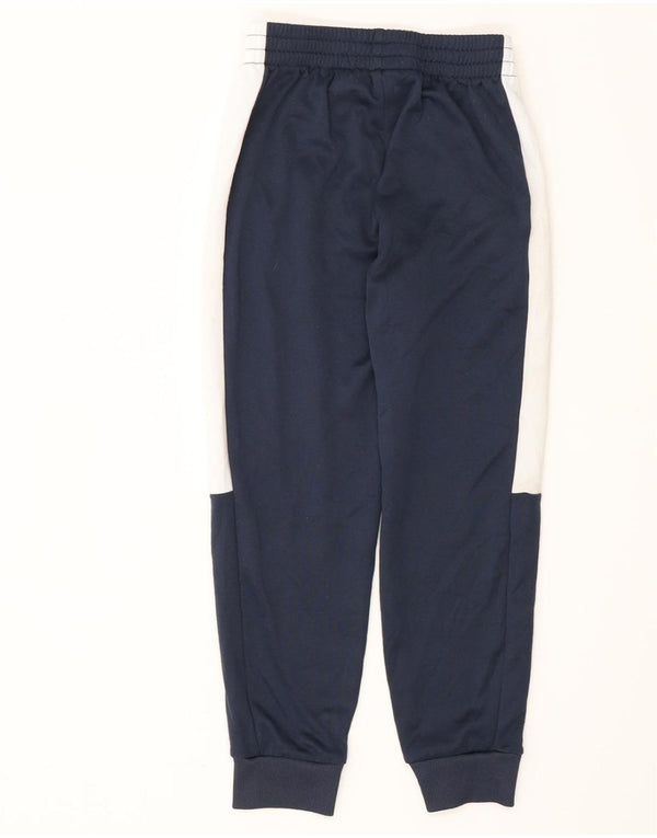 PUMA Boys Tracksuit Trousers Joggers 7-8 Years Small Navy Blue