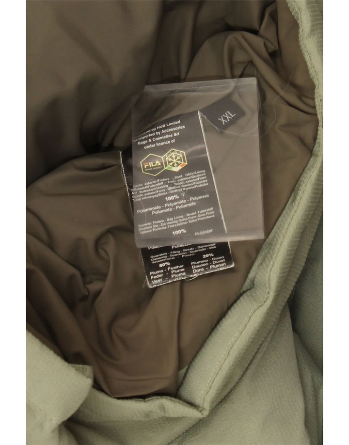 Fila Ανδρικό μπουφάν με κουκούλα UK 44 2XL Green Polyamide