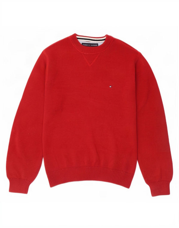 Ανδρικό πουλόβερ Tommy Hilfiger Crew Neck Jumper XS Red Cotton