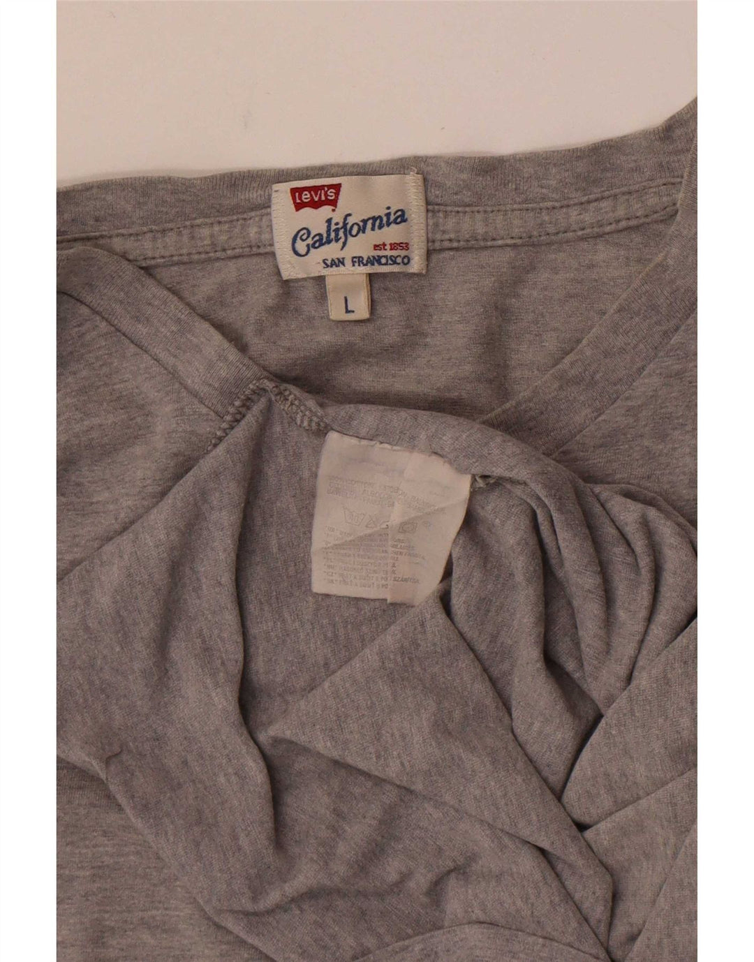 Ανδρικό T-Shirt Levi's Top μεγάλο γκρι βαμβακερό