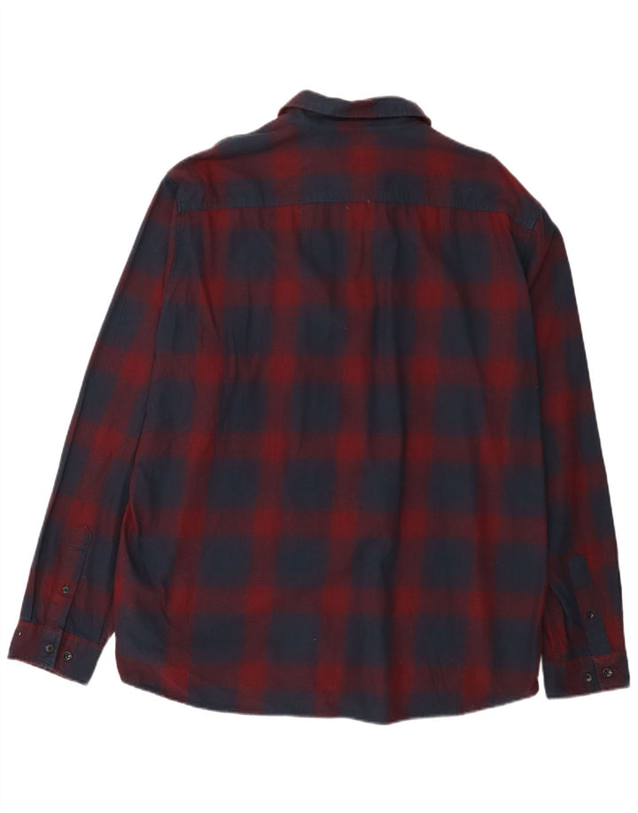 Jack & Jones Ανδρικό Φανελένιο Πουκάμισο 2XL Κόκκινο βαμβακερό