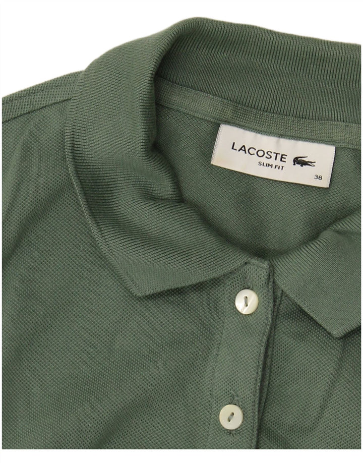 LACOSTE Γυναικείο πουκάμισο Polo Slim Fit Μέγεθος 38 Medium Khaki