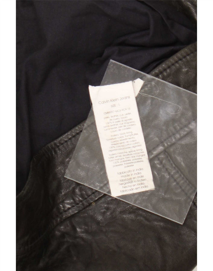 Calvin Klein Jeans Ανδρικό Biker Jacket UK 40 Large Black