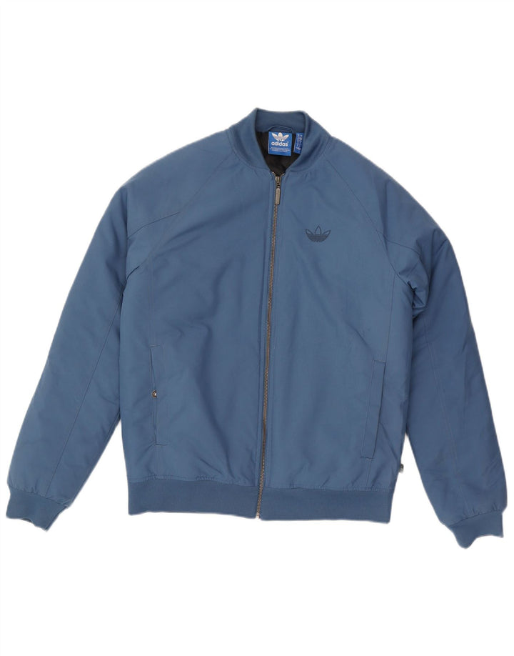 Adidas Ανδρικό Bomber Jacket UK 36 Small Blue Polyester