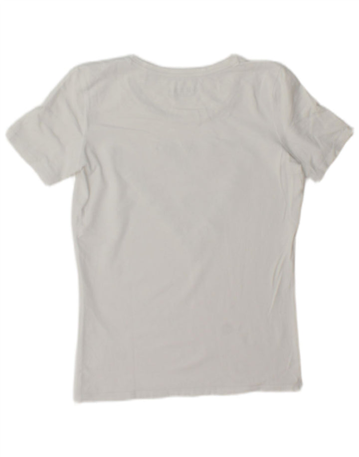 Guess Γυναικείο Graphic T-Shirt Τοπ UK 12 Medium Λευκό