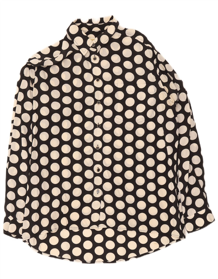 Michael Kors Γυναικείο Longline Oversized πουκάμισο UK 10 Small Black Pot