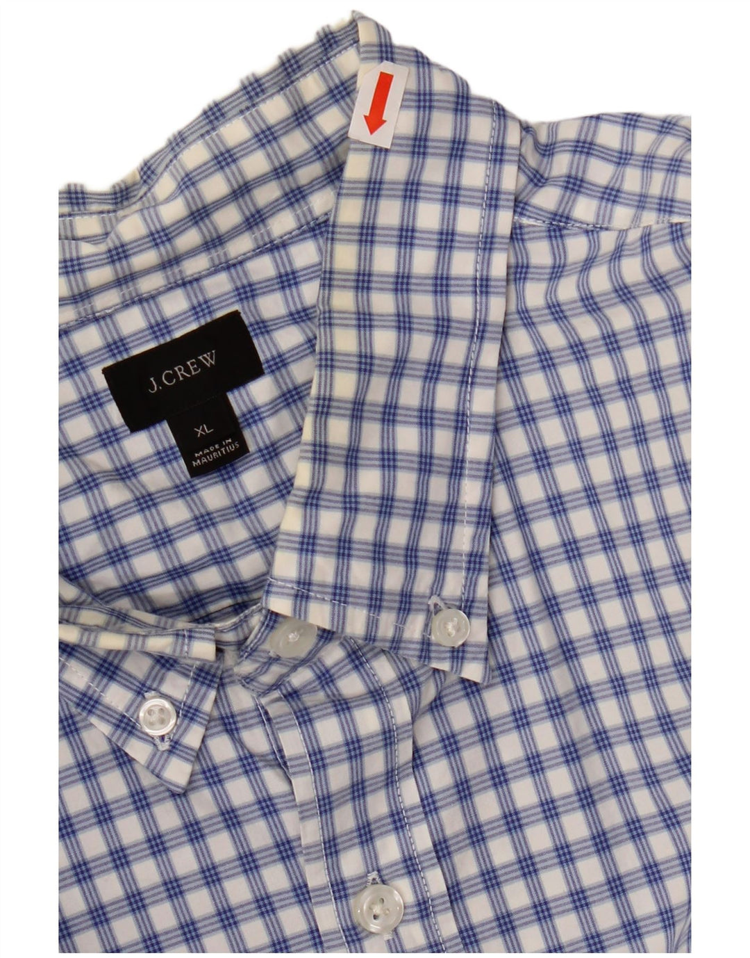 J. CREW Ανδρικό πουκάμισο XL Blue Check Cotton
