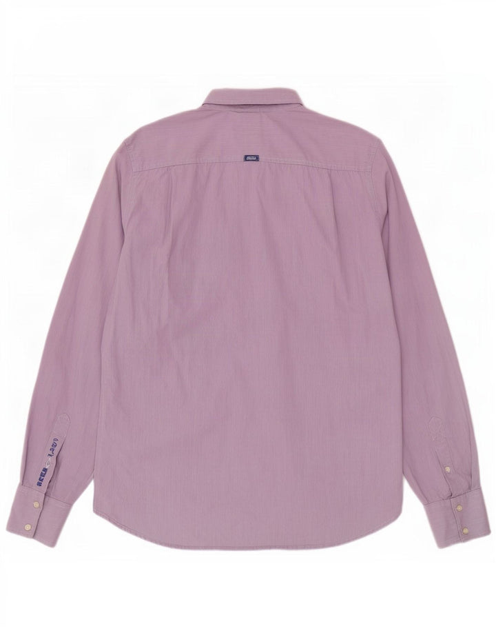 Ανδρικό πουκάμισο Superdry XL Purple Gingham Cotton