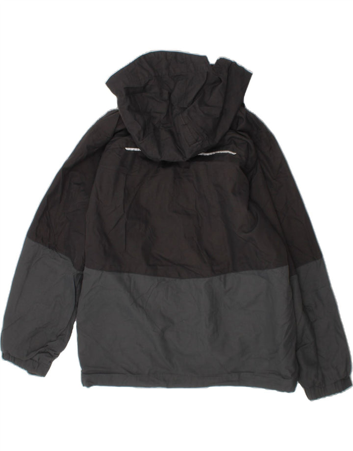 COLUMBIA Boys Windbreaker Jacket 10-11 Years Small  Grey Colourblock Vintage Columbia and Second-Hand Columbia from Messina Hembry 