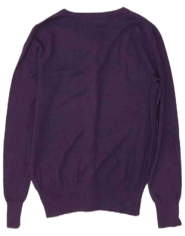 Marks & Spencer Γυναικεία ζακέτα πουλόβερ UK 8 Small Purple Viscose