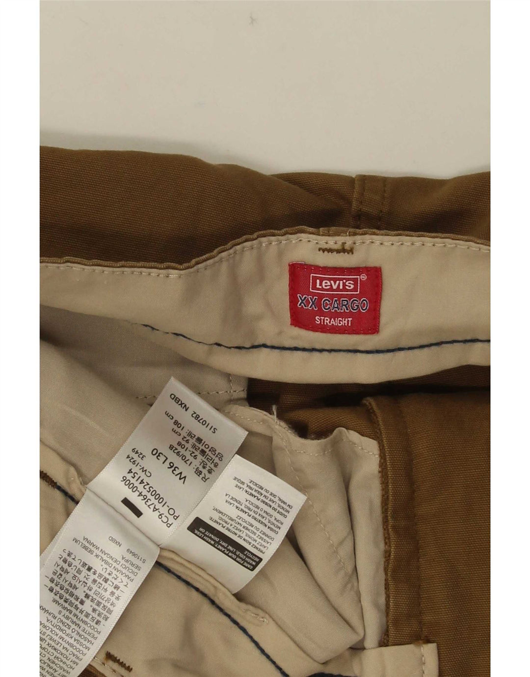 Ανδρικό παντελόνι Levi's Straight Cargo W36 L30 Καφέ Βαμβακερό
