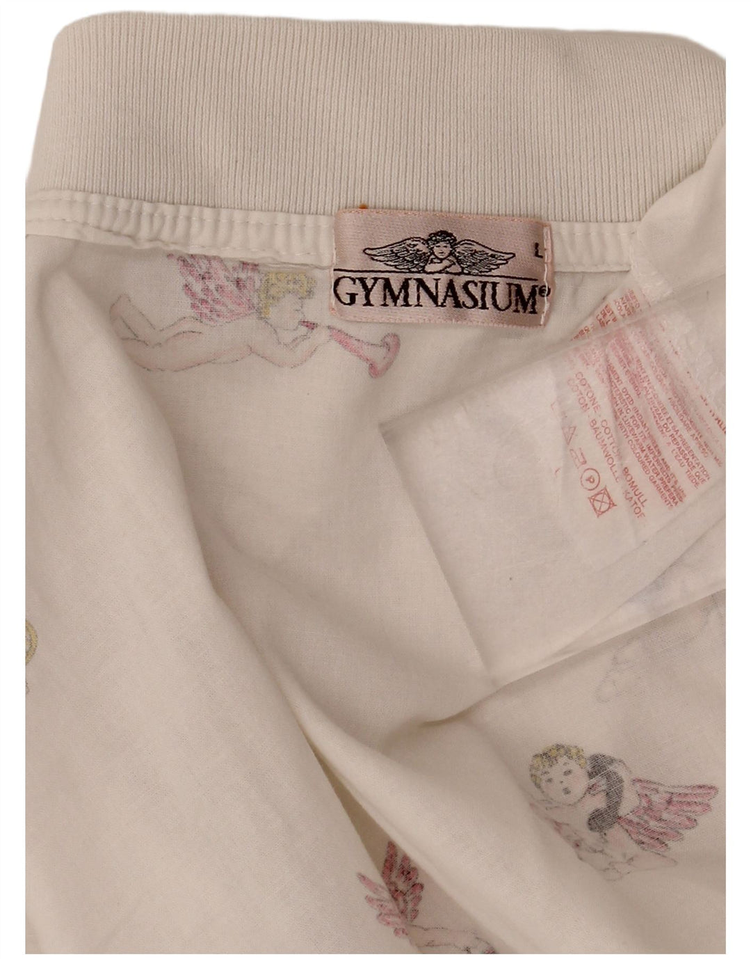 Γυναικεία γραφική μπλούζα GYMNASIUM Top UK 14 Large Off White Βαμβακερή