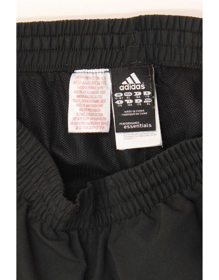 Adidas Boys Sport σορτς 15-16 ετών μαύρο πολυεστέρα