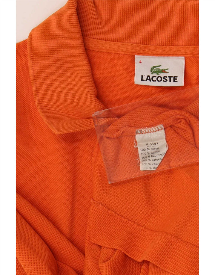 Ανδρικό πουκάμισο Polo Lacoste, Μέγεθος 4, Βαμβακερό μεσαίο πορτοκαλί