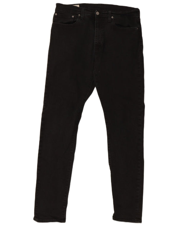 Levi's Mens 512 Slim Tapered Jeans W34 L34 Μαύρο βαμβακερό
