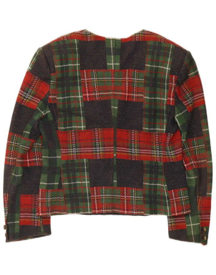 Johnny Lambs Womens Crop Blazer Jacket IT 44 Medium Πολύχρωμο Check