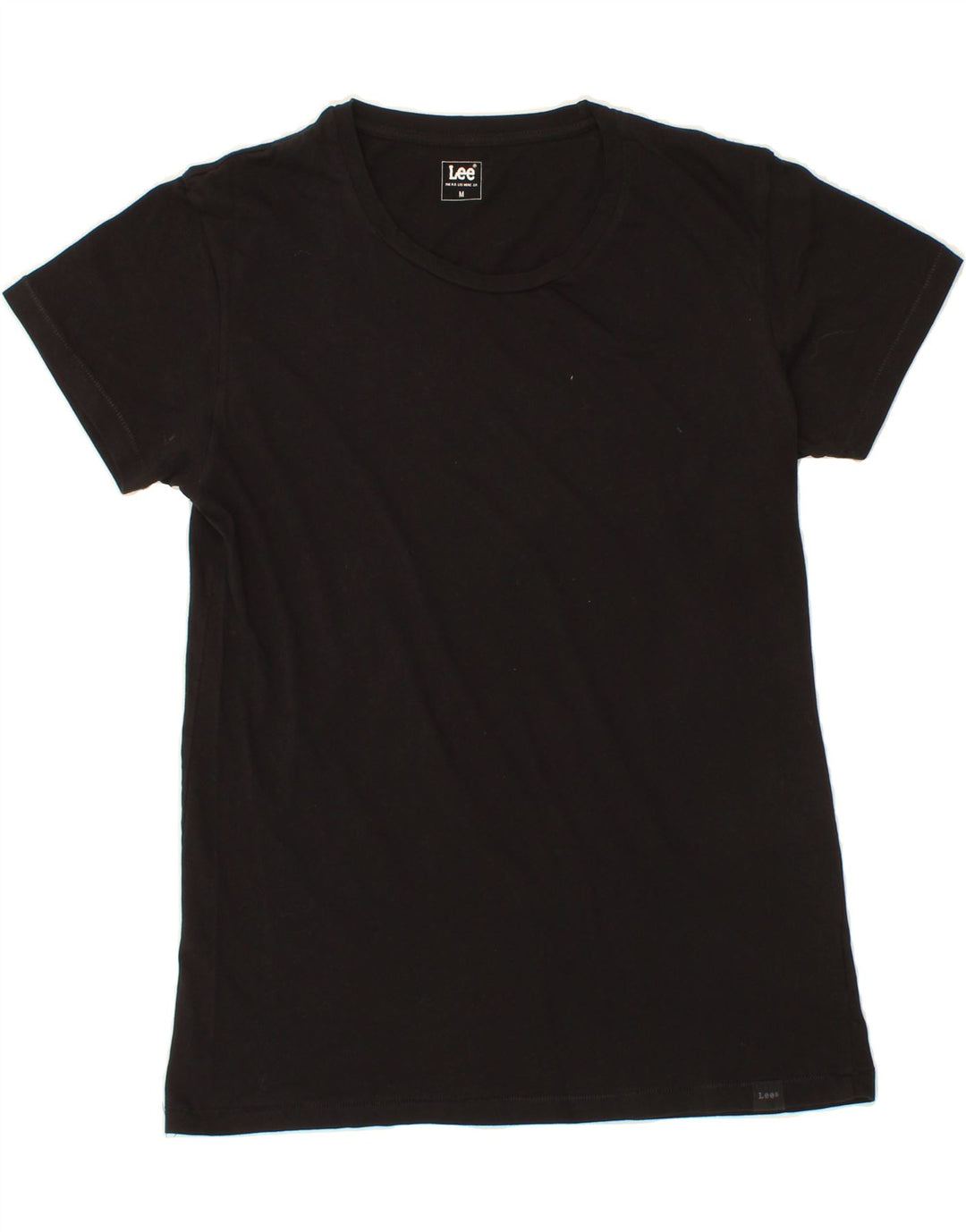 LEE Womens T-Shirt Top UK 14 Medium Black Cotton Vintage Lee and Second-Hand Lee from Messina Hembry 