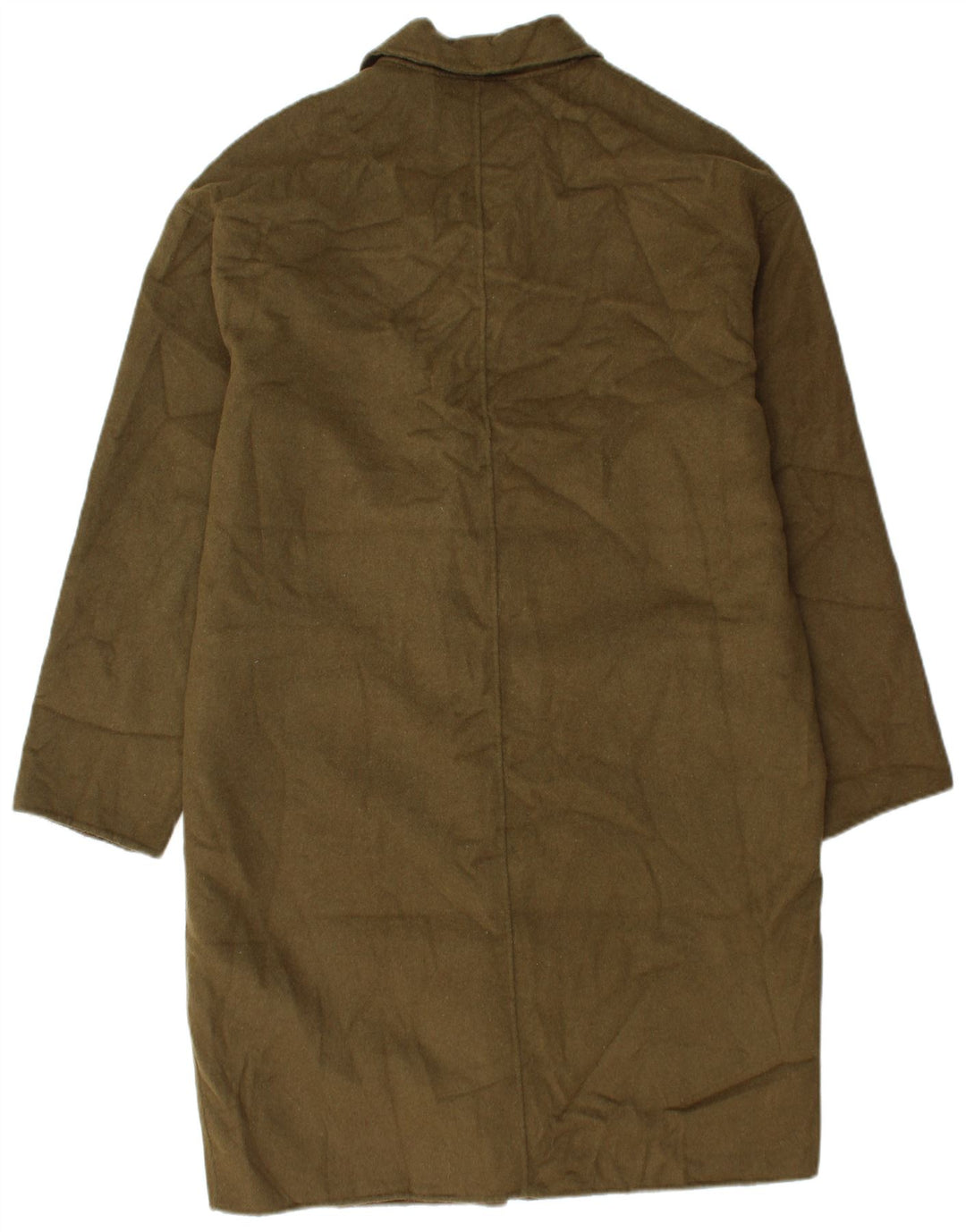 Zara Γυναικείο Παλτό UK 16 Large Khaki Wool
