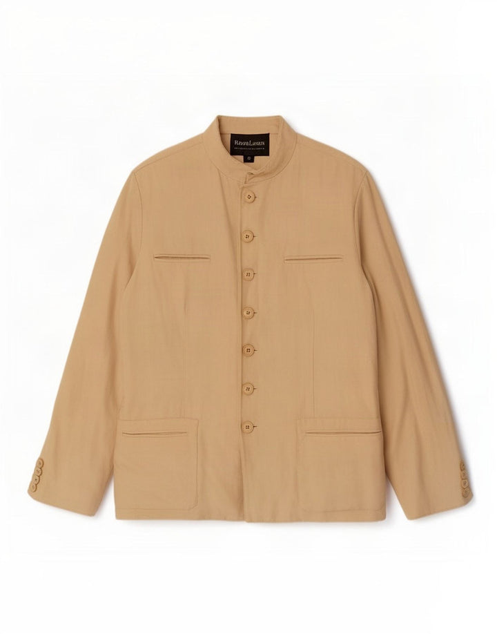 Γυναικείο Utility Jacket Ralph Lauren US 10 Μεγάλο Μπεζ Λινό