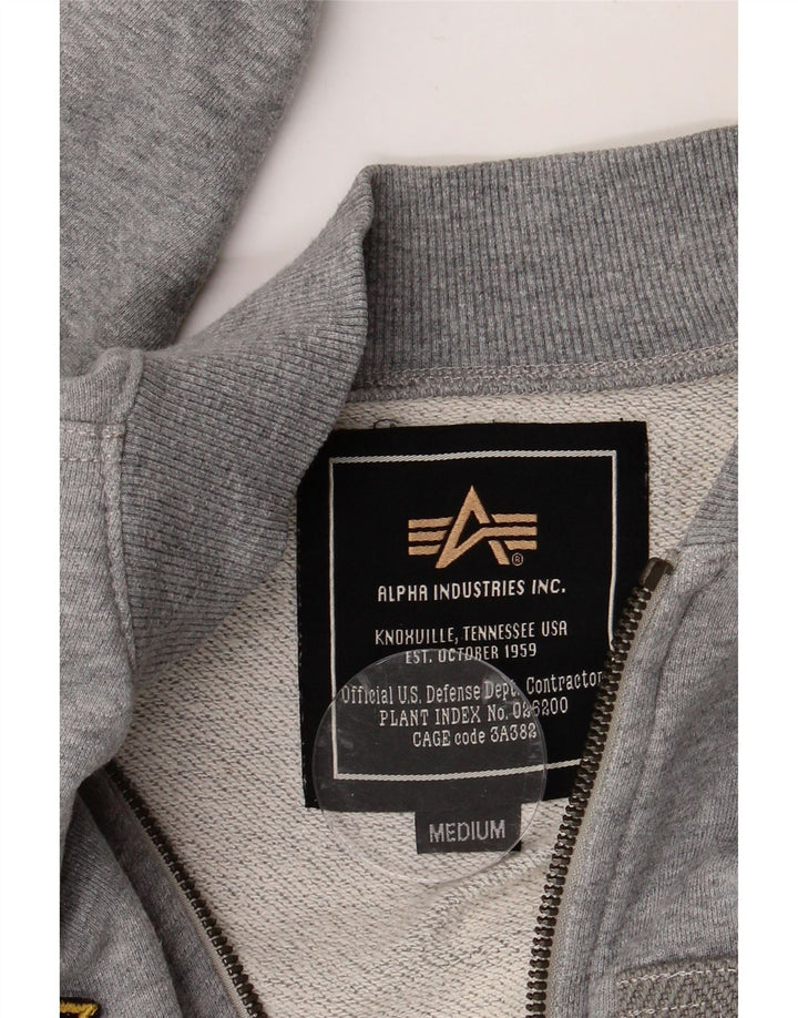 Ανδρική αθλητική φόρμα ALPHA INDUSTRIES Μπουφάν μεσαίου γκρι