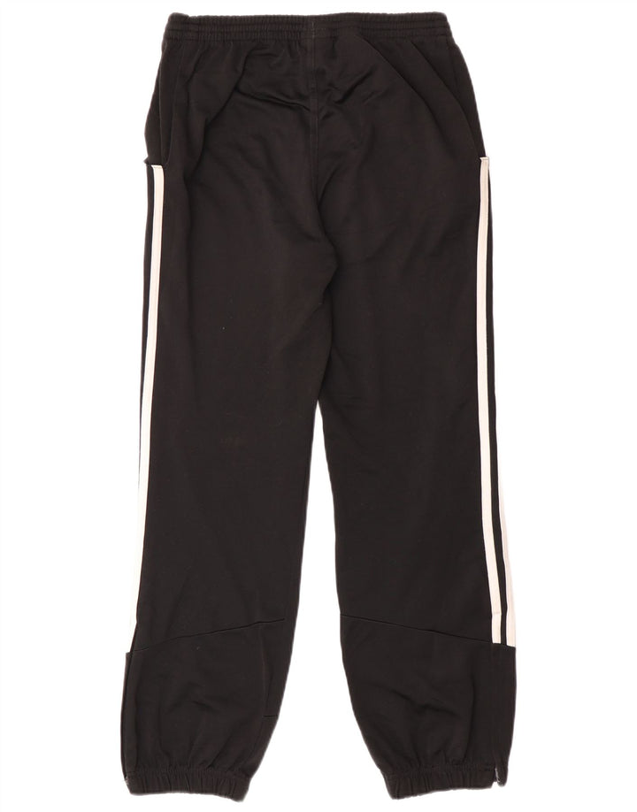 Adidas Boys Tracksuit Trousers Joggers 11-12 Years Black Polyester