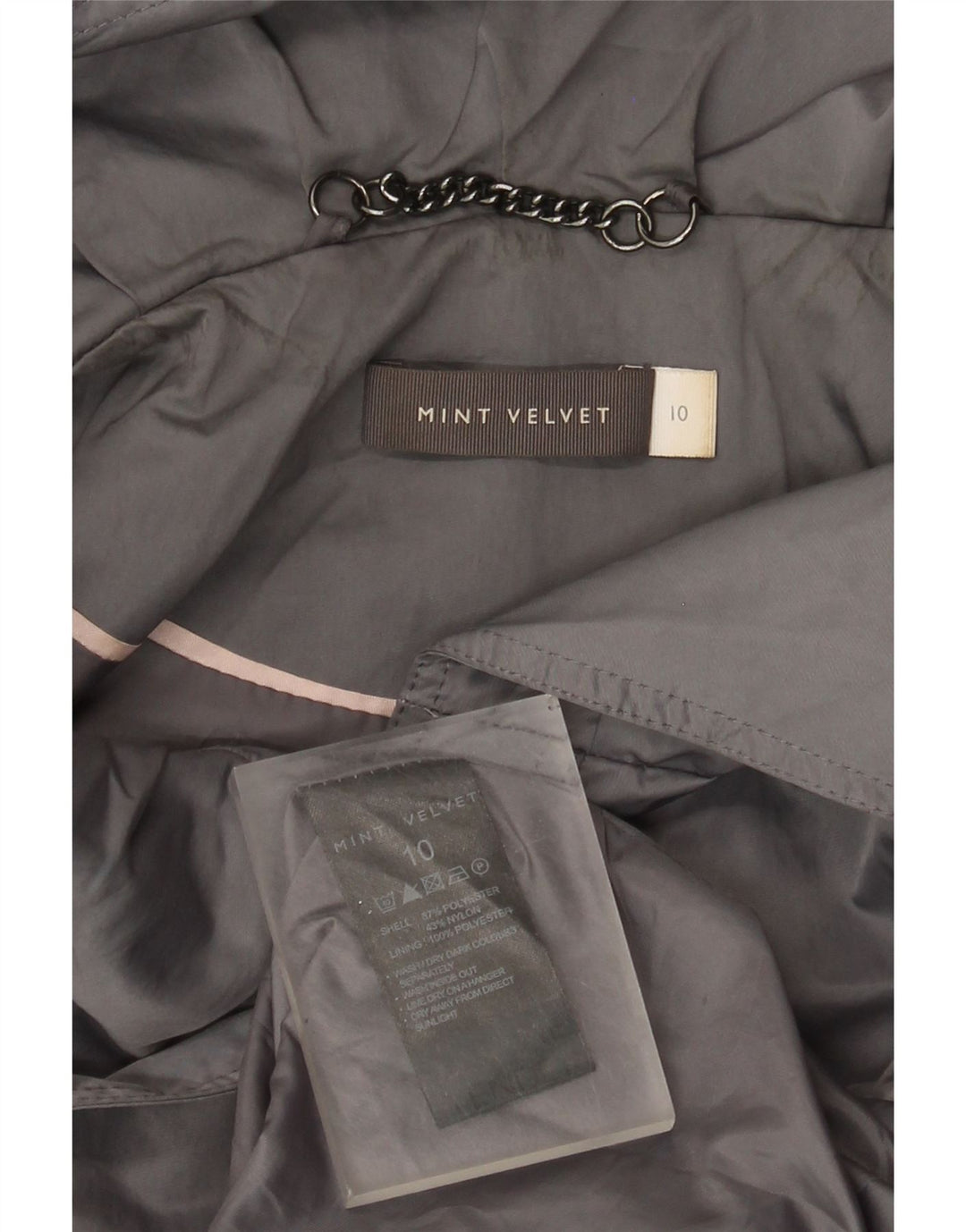 Γυναικείο Utility Μπουφάν MINT VELVET UK 10 Small Grey Polyester