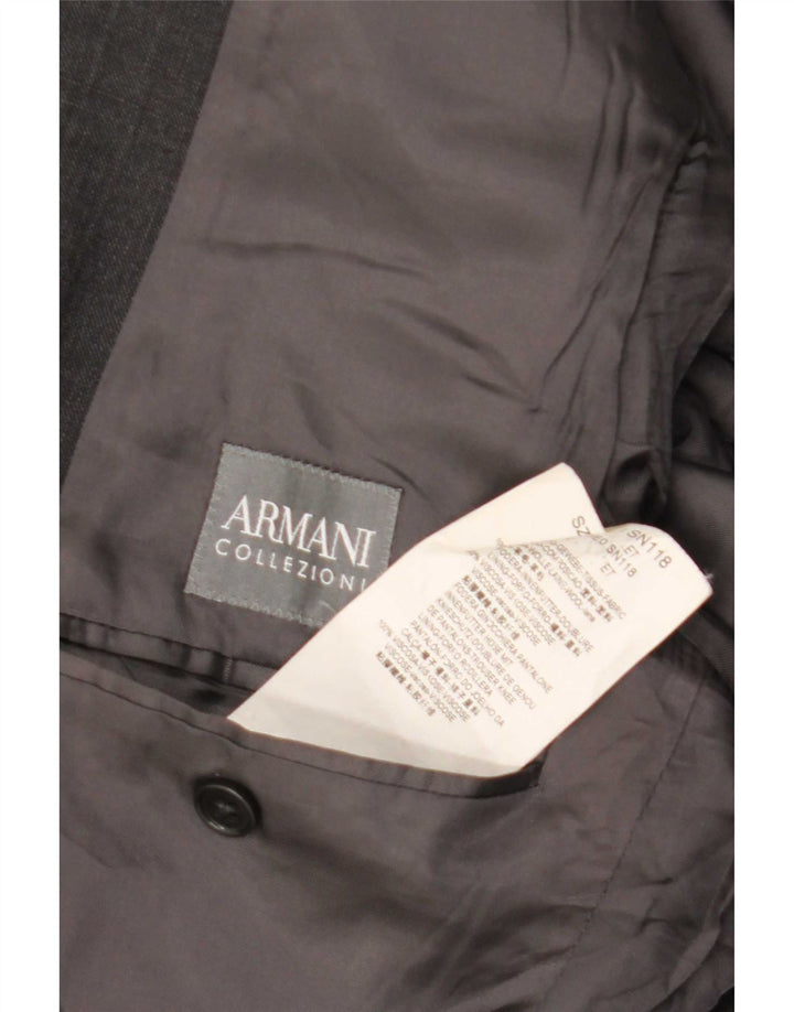 Armani Collezioni Ανδρικό μπλέιζερ 2 κουμπιών μπουφάν IT 50 μεγάλο γκρι μαλλί