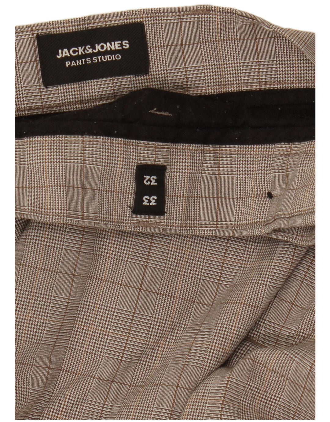 Jack & Jones Ανδρικό Slim Suit Παντελόνι W33 L32 Grey Check
