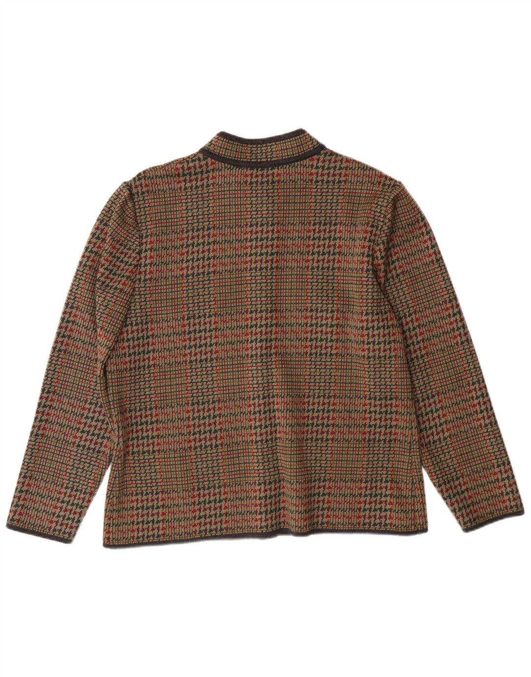 STIZZOLI Γυναικείο πλεκτό σακάκι με 6 κουμπιά σακάκι IT 48 XL Καφέ Houndstooth