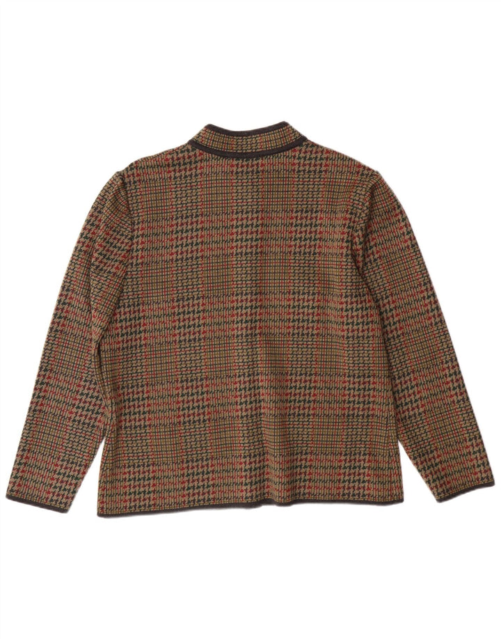 STIZZOLI Γυναικείο πλεκτό σακάκι με 6 κουμπιά σακάκι IT 48 XL Καφέ Houndstooth