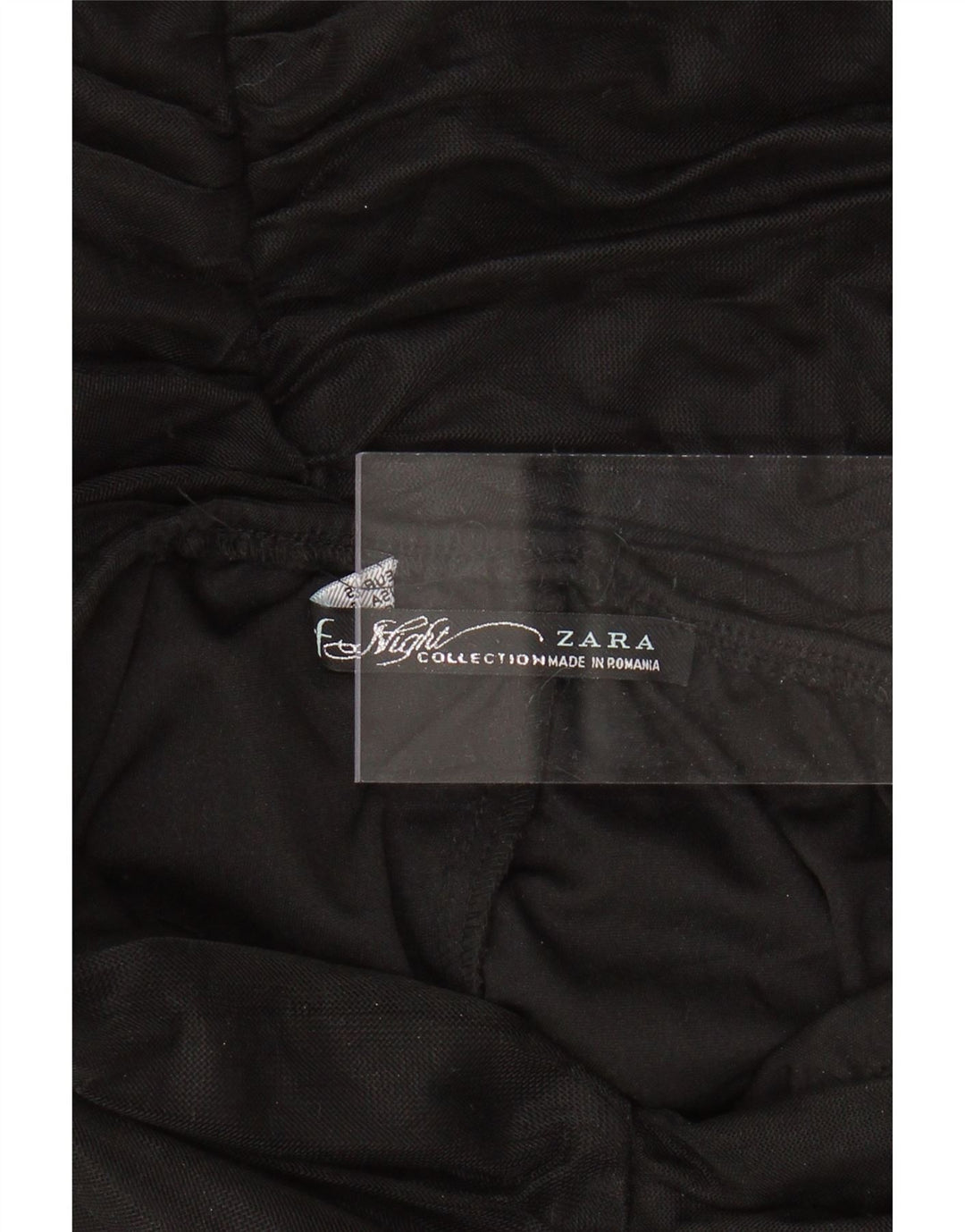 ZARA Γυναικείο Στράπλες Φόρεμα Bodycon UK 8 Small Black