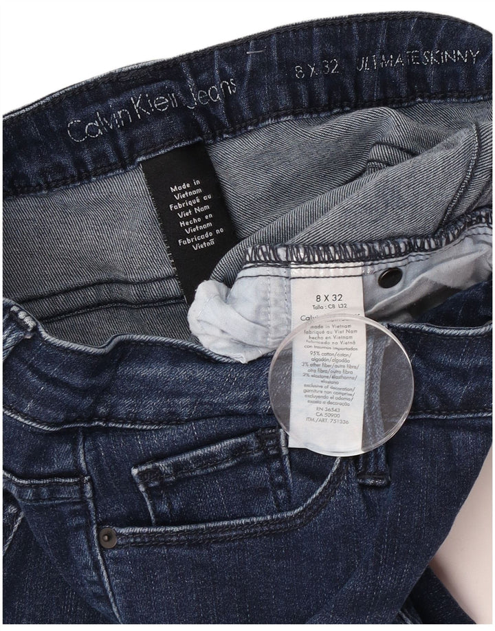 Calvin Klein Γυναικείο Slim Jeans US 8 Medium W32 L32 Blue Cotton
