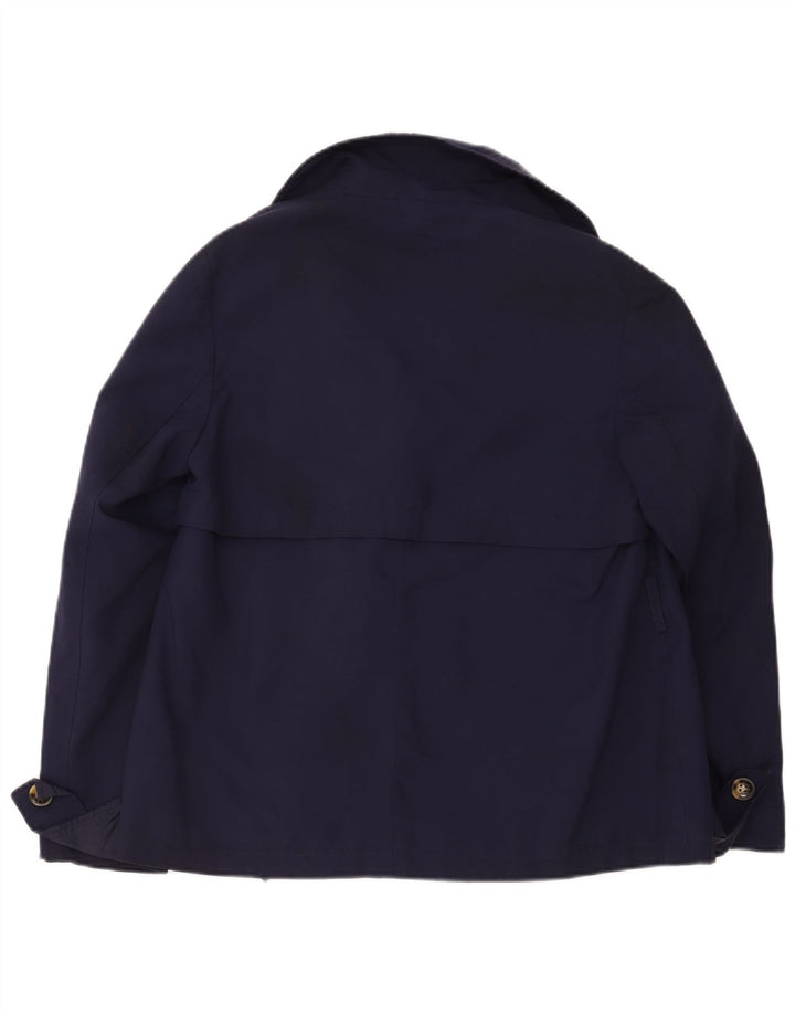 Marks & Spencer Γυναικεία κοντή καμπαρντίνα UK 14 Large Navy Blue Polyester