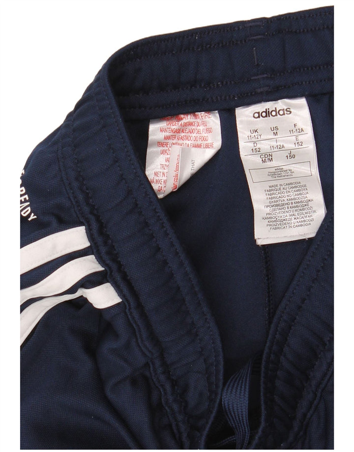 Παντελόνι αθλητικής φόρμας ADIDAS Boys Aeroready 11-12 ετών Navy Blue Polyester