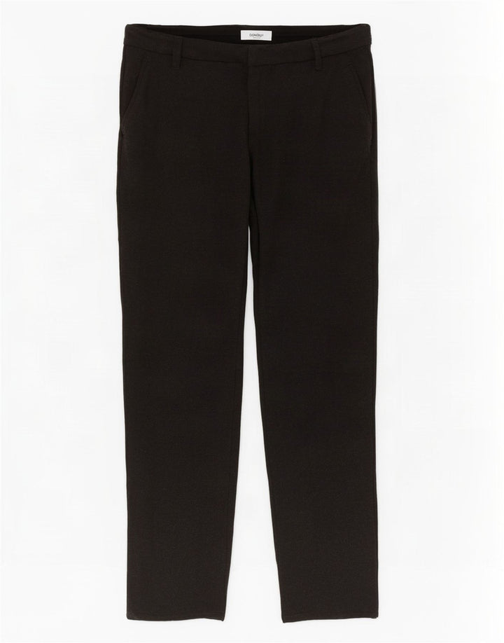 Dondup Ανδρικό παντελόνι Chino Slim W36 L28 Μαύρο βισκόζη