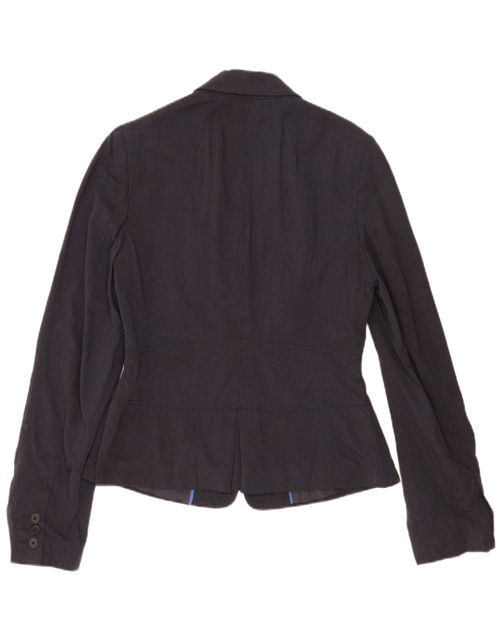 Reiss Γυναικείο σακάκι με 2 κουμπιά UK 12 Medium Navy Blue Pinstripe