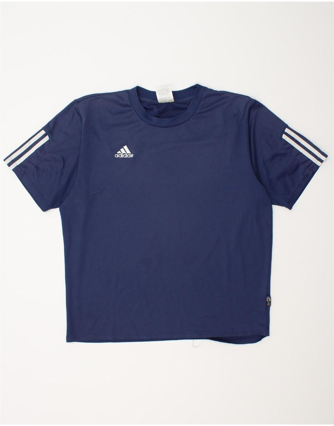 Ανδρικό T-Shirt Climalite ADIDAS Top Large Navy Blue Polyester
