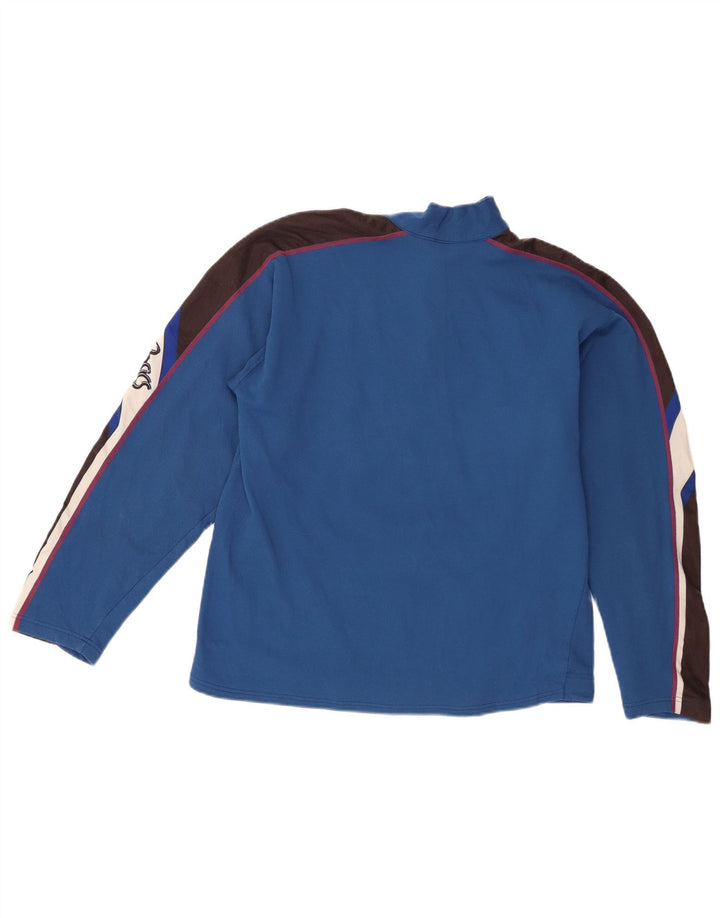Γυναικεία φόρμα πουλόβερ με φερμουάρ Asics Top UK 14 Medium Blue Colourblock