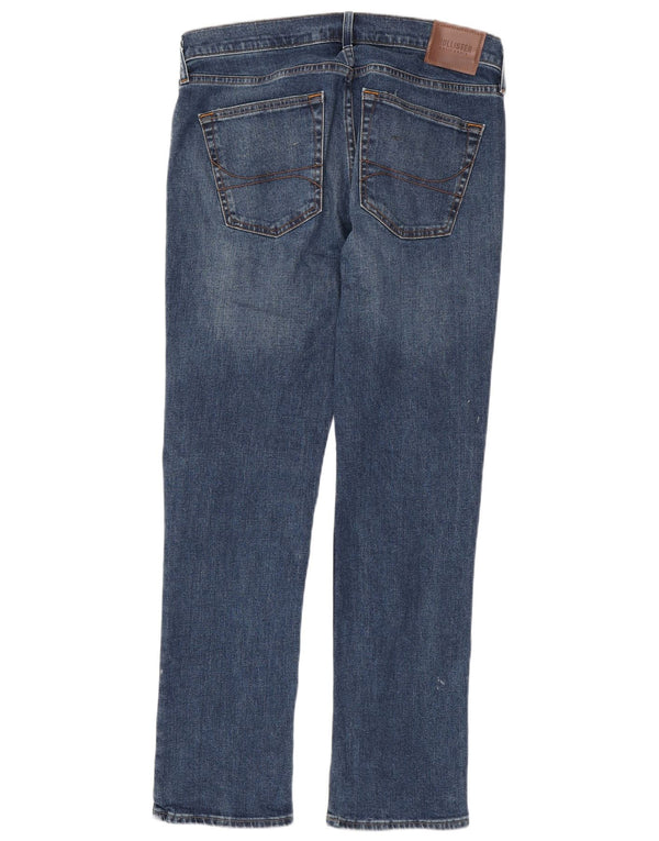 Ανδρικό τζιν HOLLISTER Slim Straight W32 L32 Μπλε βαμβακερό