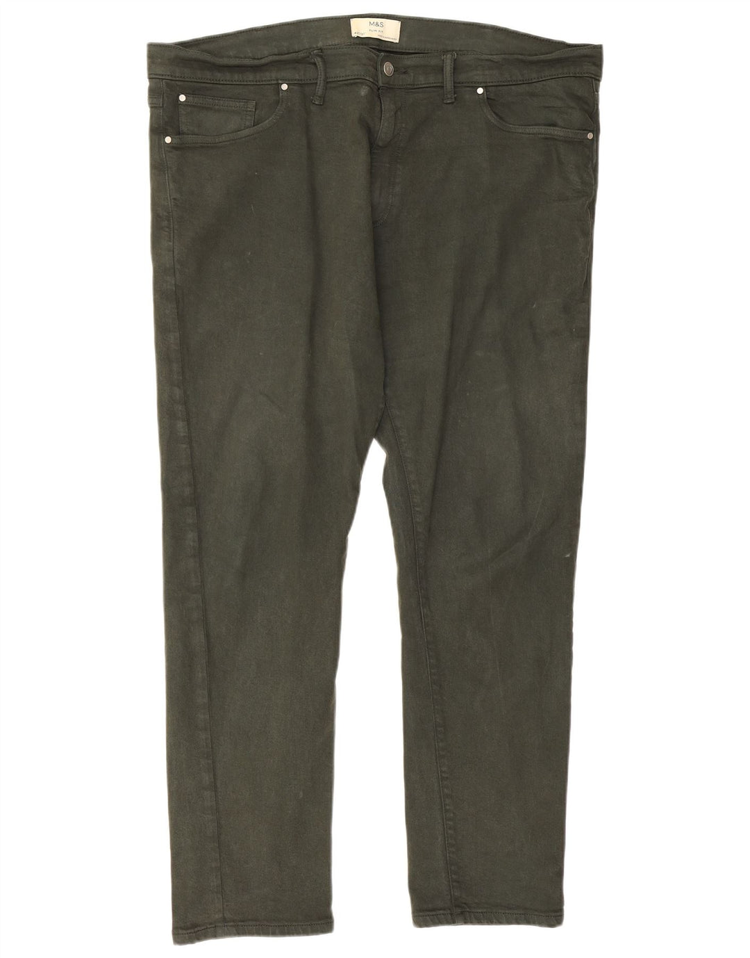 Marks & Spencer Ανδρικό Slim Jeans W42 L31 Πράσινο βαμβακερό